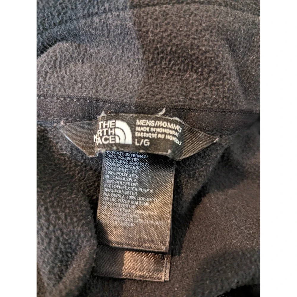 THE NORTH FACE Men's L Quarter Zip Black Fleece Pullover Jacket